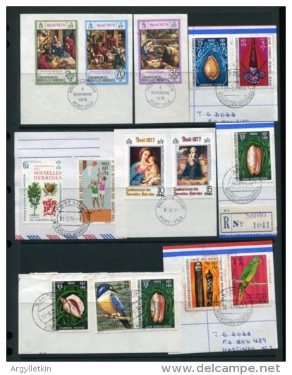 NEW HEBRIDES QUEEN ELIZABETH POSTMARKS - Used Stamps