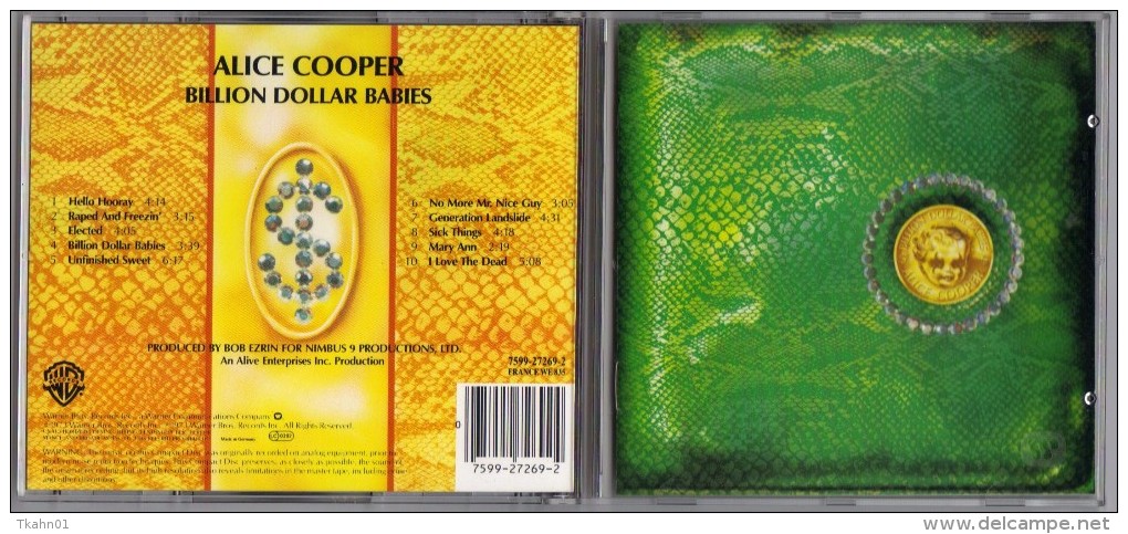 ALBUM  C-D  ALICE COOPER  " BILLION DOLLARD BABIES  " - Hard Rock & Metal
