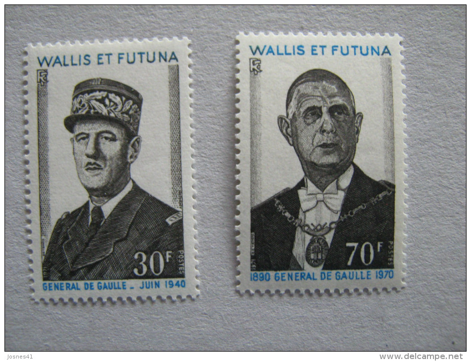 WALLIS ET FUTUNA   P 180/181  * *    CHARLES DE GAULLE - Unused Stamps