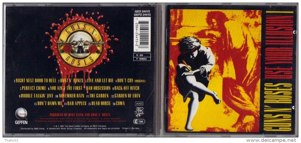 ALBUM  C-D  GUNS-N-ROSES  " USE YOUR ILLUSION  "  DE  1991 - Hard Rock & Metal