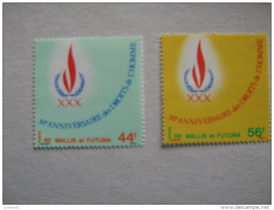 WALLIS ET FUTUNA   P 224/225   * *    DROITS DE L HOMME - Neufs