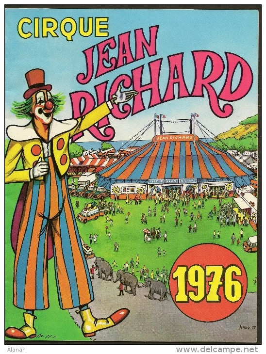 CIRQUE Jean RICHARD Programme 1976 28 Pages + Couverture Format A4 - Programmes