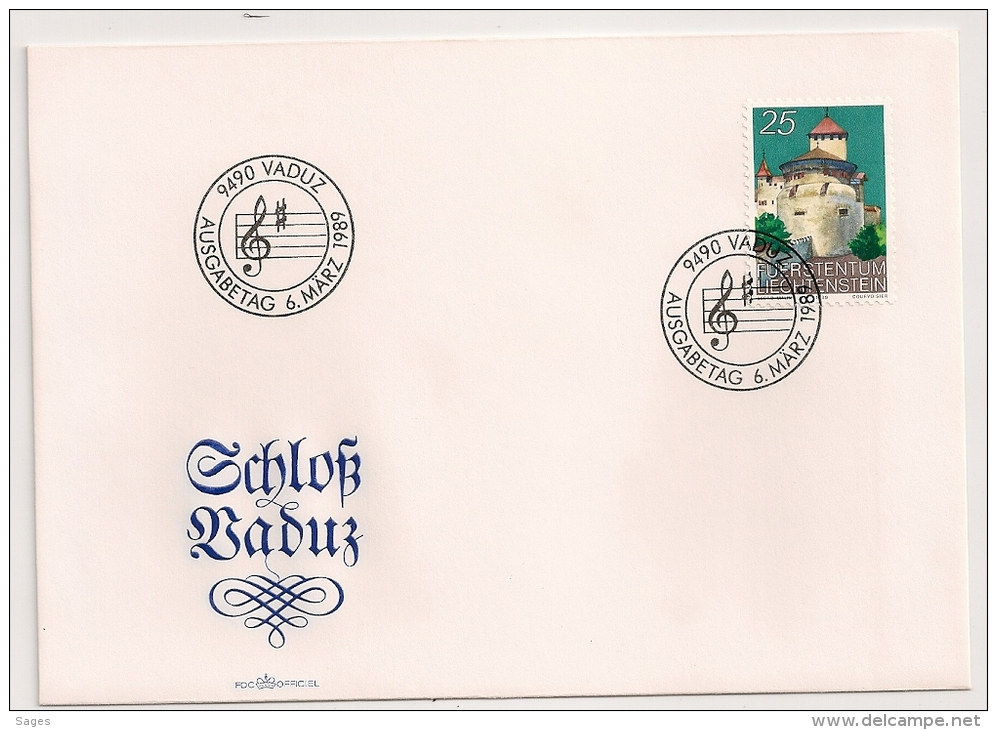 VADUZ 1989 LIECHTENSTEIN. 1 FDC. 1 ENVELOPPE. - Covers & Documents