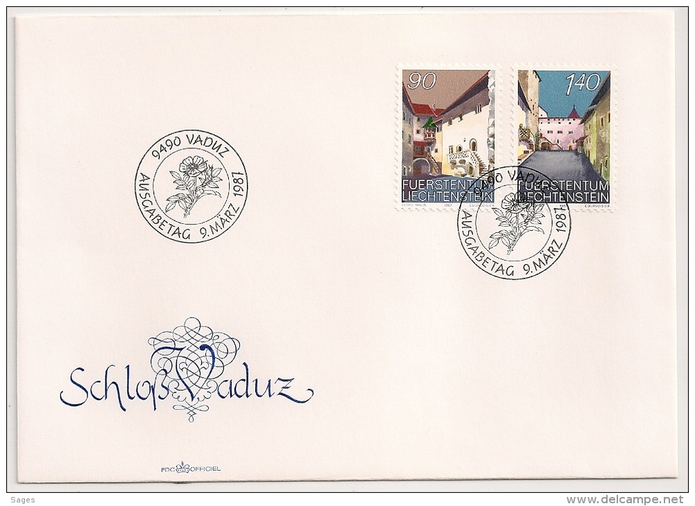 VADUZ,  1987 LIECHTENSTEIN. 1 FDC. 1 ENVELOPPE. - Lettres & Documents