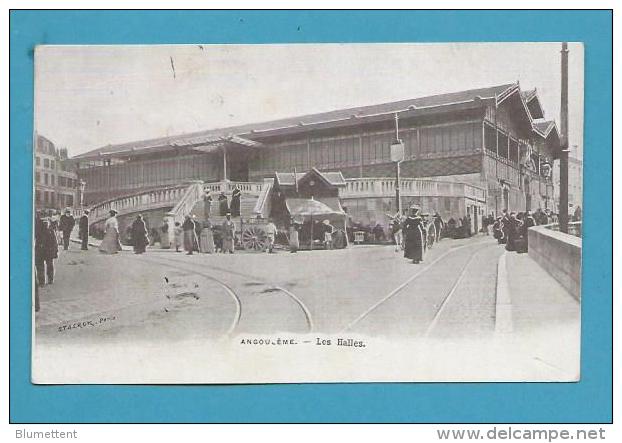 CPA Marchands Ambulants Les Halles Marché ANGOULEME 16 - Angouleme