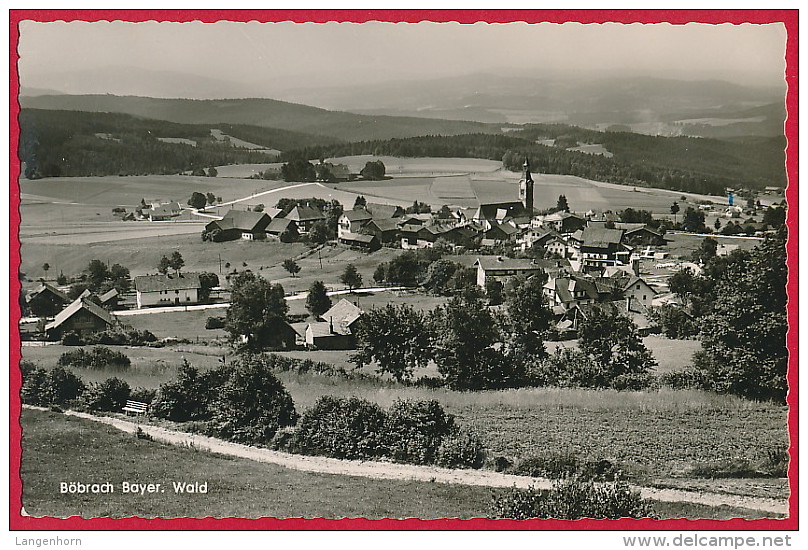 Foto-AK ´Böbrach' (Bayerischer Wald / LK Regen) ~ 1958 - Regen