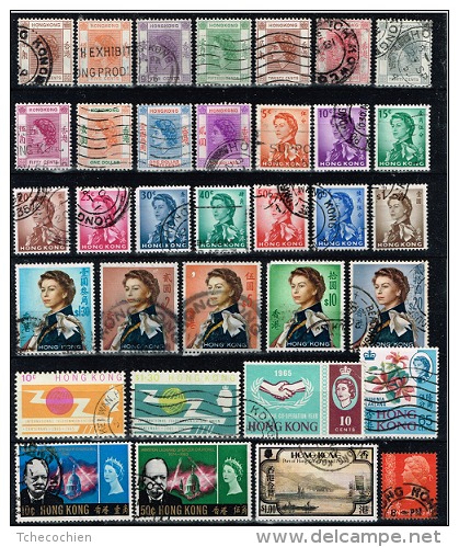 Hong-Kong - Lot De 34 Oblitérés - Collections, Lots & Series