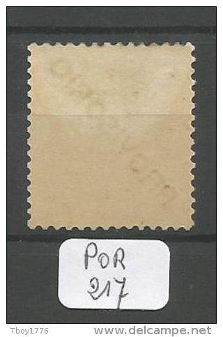 POR Afinsa  87 D. Luis I Surchargé PROVISORIO Papier Porcelana 11 1/2 X - Unused Stamps