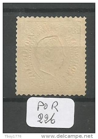 POR Afinsa  96 D. Luis I Surchargé PROVISORIO Type I Bien Centré Papier Porcelana 12 1/2 (x) - Unused Stamps