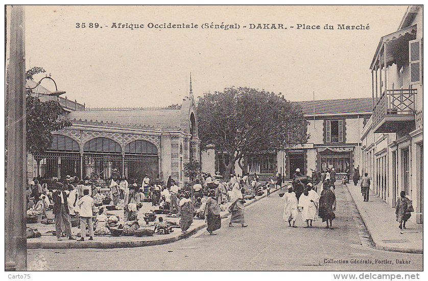 Afrique - Sénégal - Dakar -  Place Du Marché - Editeur Fortier - Senegal