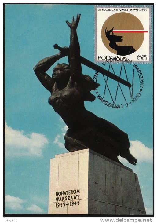 15 Maximum Card - Monument To The Heroes Of The Warsaw - Nike - Maximumkaarten