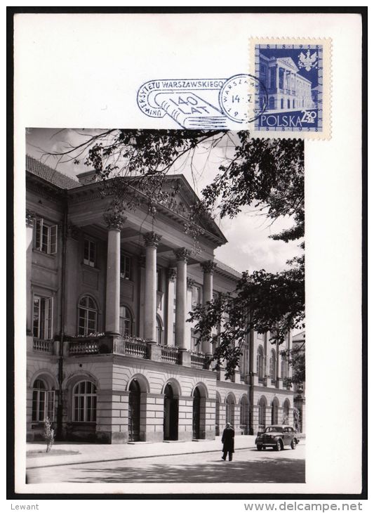 24 Maximum Card - 140 Years Of The University Of Warsaw - Cartes Maximum