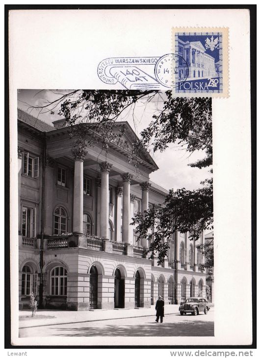 25 Maximum Card - 140 Years Of The University Of Warsaw - Tarjetas Máxima