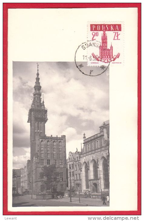 43 Maximum Card - Town Halls - Gdansk - ARCHITECTURE - Tarjetas Máxima