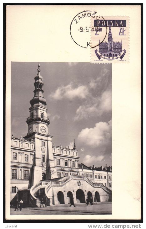 47 Maximum Card - Town Halls - Zamosc - ARCHITECTURE - Cartes Maximum