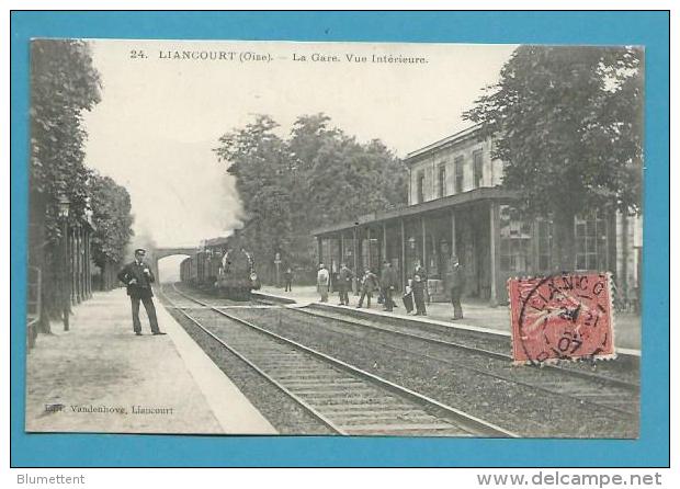 CPA 24 - Chemin De Fer - Cheminot - Arrivée Du Train En Gare De LIANCOURT 60 - Liancourt