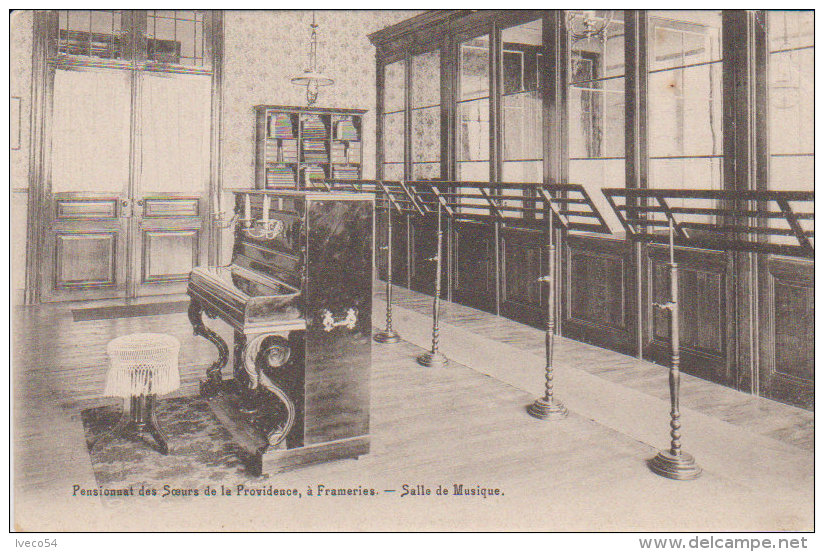 1910 Frameries " Pensionnat : Salle De Musique " - Frameries