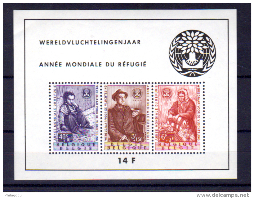 Année Mondiale Du Réfugié, BF 32**,  Cote 85 &euro; - 1924-1960