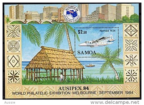 Samoa 1984 Yvertn° Bloc 33 *** MNH Cote 8,00 Euro Avions Vliegtuigen Airplanes - Samoa