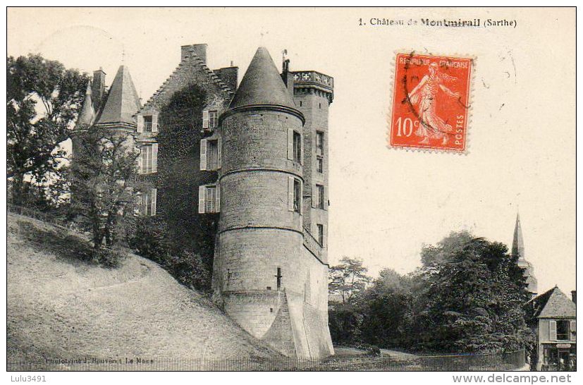CPA - MONTMIRAIL (72) - Aspect Du Château En 1915 - Montmirail