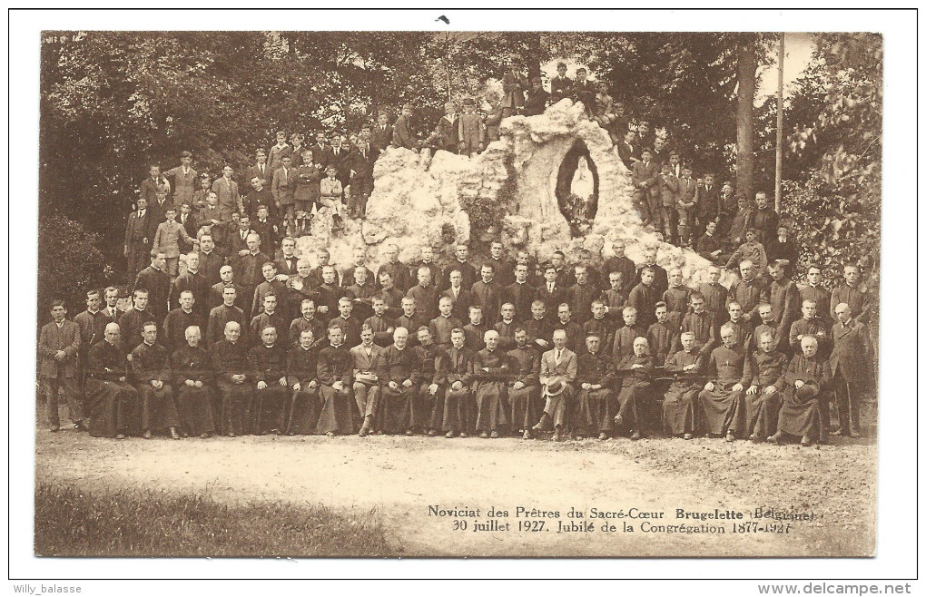 CPA - BRUGELETTE - Noviciat Des Prêtres Du Sacré Coeur - 30 Juillet 1927 - Jubilé Congrégation - Carte Souvenir    // - Brugelette