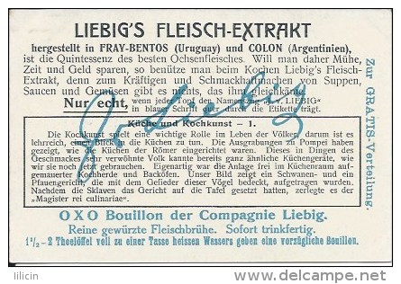 Tradecard KK000001 - Liebig's Fleisch-Extract (Küche Und Kochkunst) 10.8 X 7.3 Cm Litographie (6 Cards Set) - Other & Unclassified