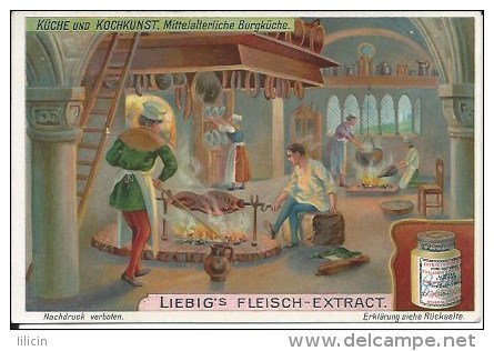 Tradecard KK000001 - Liebig's Fleisch-Extract (Küche Und Kochkunst) 10.8 X 7.3 Cm Litographie (6 Cards Set) - Other & Unclassified