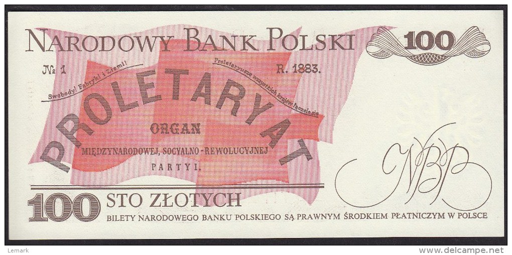 Poland 100 Zlotych 1988 P143e UNC - Pologne