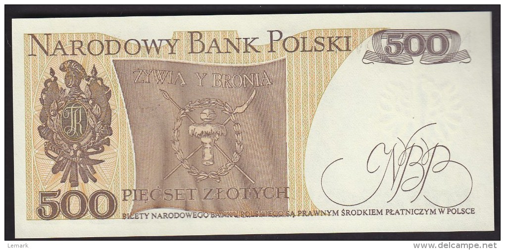 Poland 500 Zlotych 1982 P145d UNC - Poland