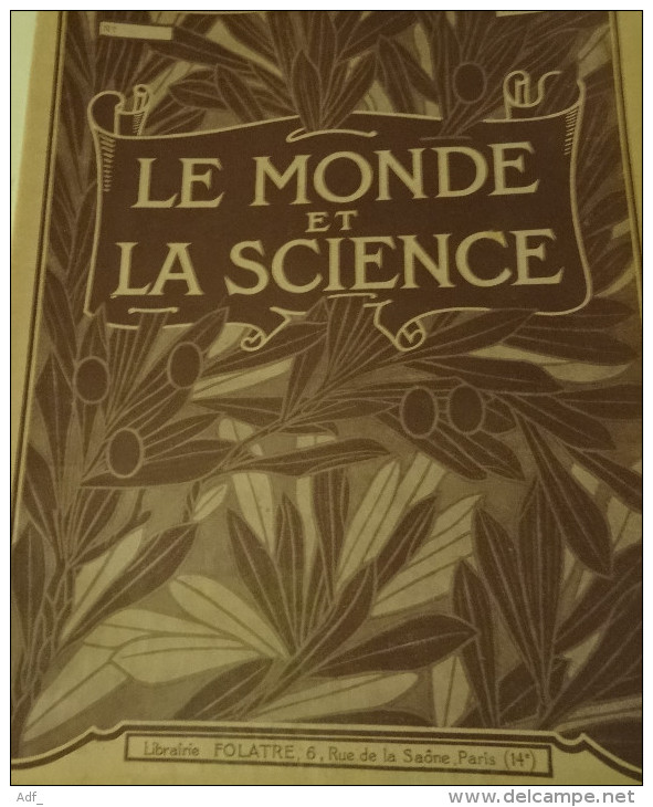 @ RARE  LOT DE 14 EXEMPLAIRES DE LA 1ére ET 2ème ANNEE 1938-1939 " LE MONDE DE LA SCIENCE" - 1901-1940