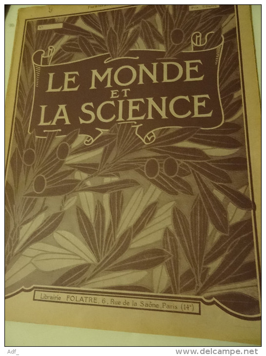 @ RARE  LOT DE 14 EXEMPLAIRES DE LA 1ére ET 2ème ANNEE 1938-1939 " LE MONDE DE LA SCIENCE"