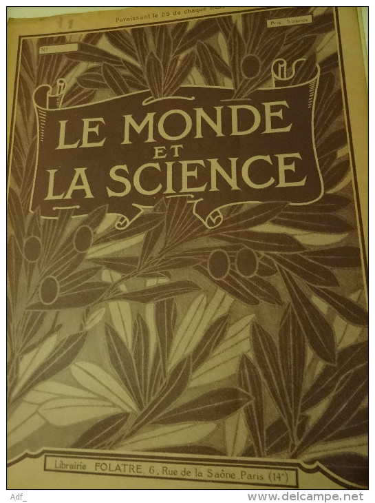 @ RARE  LOT DE 14 EXEMPLAIRES DE LA 1ére ET 2ème ANNEE 1938-1939 " LE MONDE DE LA SCIENCE"