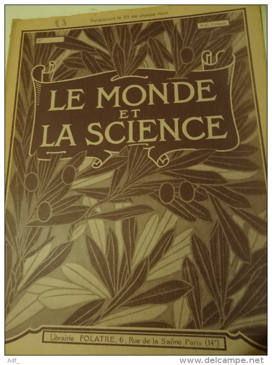 @ RARE  LOT DE 14 EXEMPLAIRES DE LA 1ére ET 2ème ANNEE 1938-1939 " LE MONDE DE LA SCIENCE"