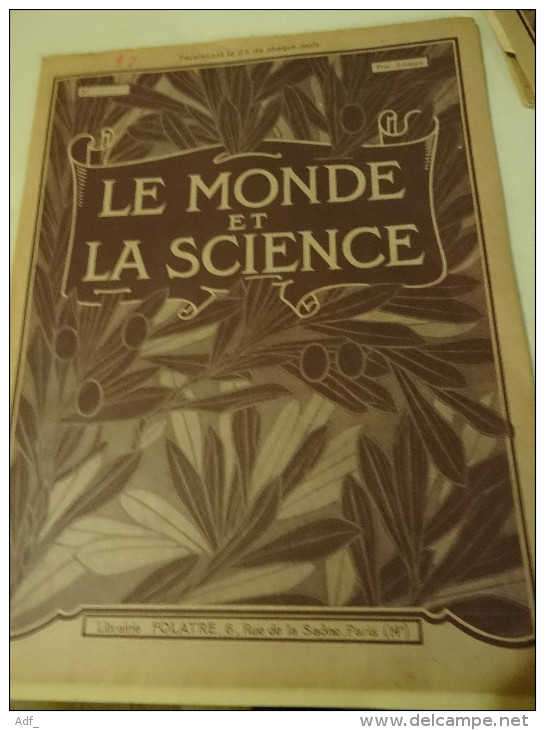 @ RARE  LOT DE 14 EXEMPLAIRES DE LA 1ére ET 2ème ANNEE 1938-1939 " LE MONDE DE LA SCIENCE"