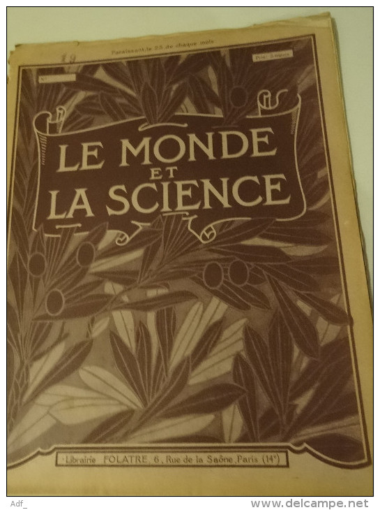 @ RARE  LOT DE 14 EXEMPLAIRES DE LA 1ére ET 2ème ANNEE 1938-1939 " LE MONDE DE LA SCIENCE"