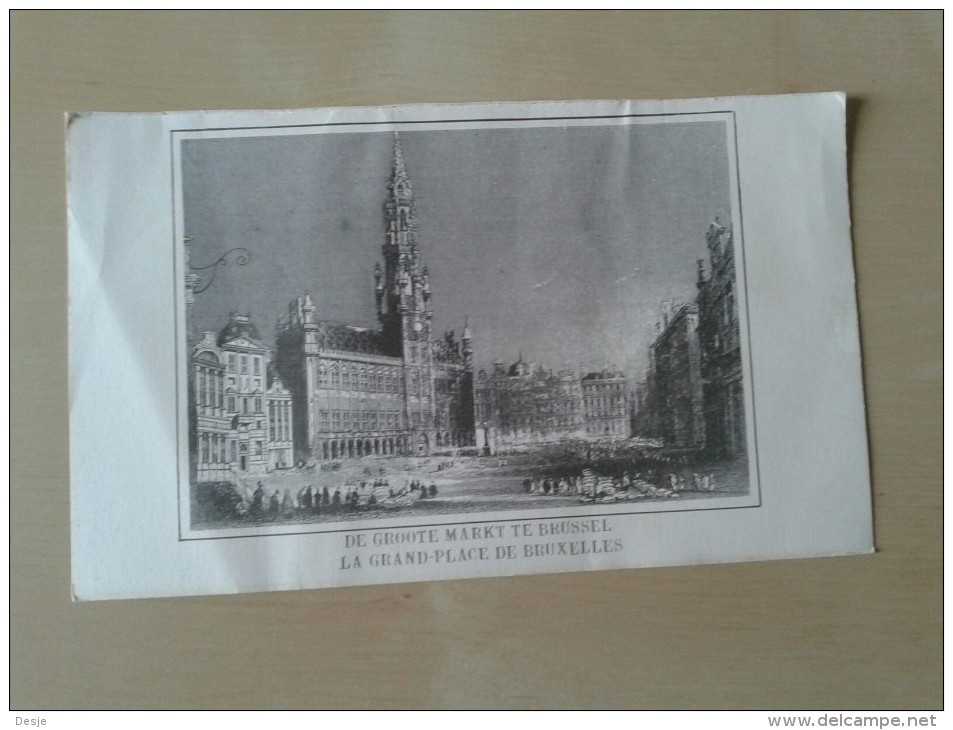 De Groote Markt Te Brussel - Lithographies