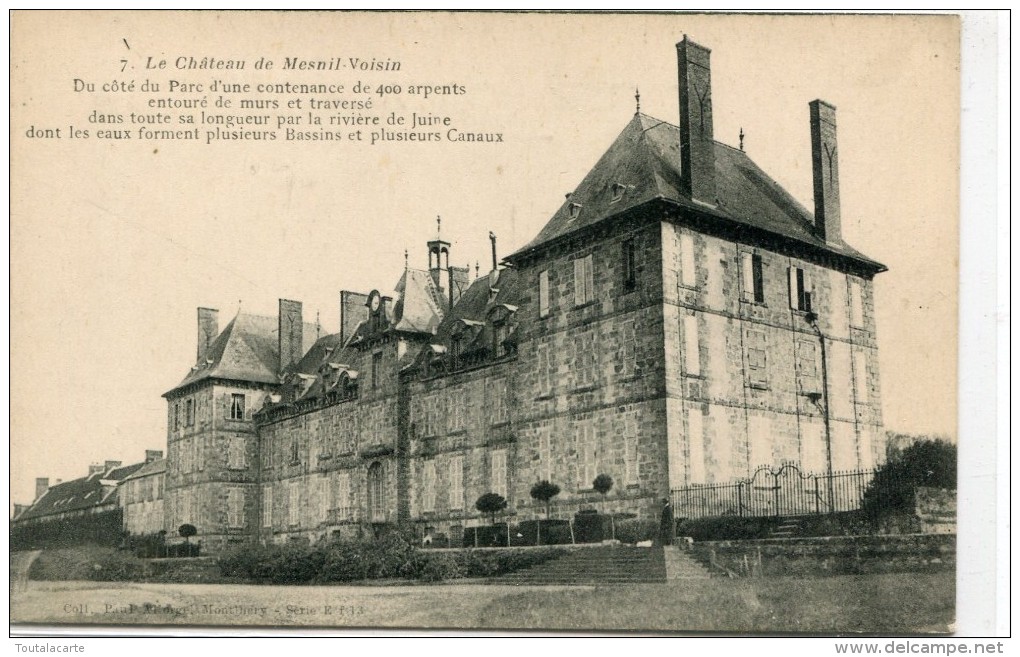 CPA 91 LE CHATEAU DE MESNIL VOISIN - Lardy