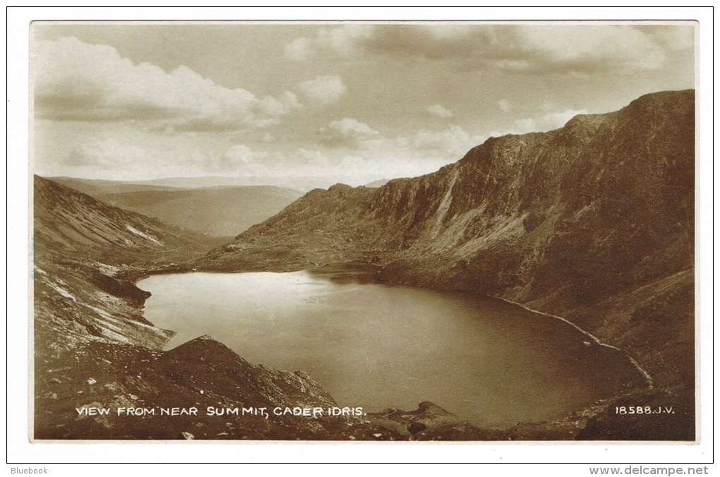 RB 1050 - Real Photo Postcard - View From Near Summit - Cader Idris - Merionethshire Wales - Merionethshire