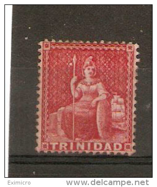 TRINIDAD 1859 (1d) Rose-red SG 38 Pin-perf 13½ - 14 MOUNTED MINT Cat £250 - Trinidad Y Tobago