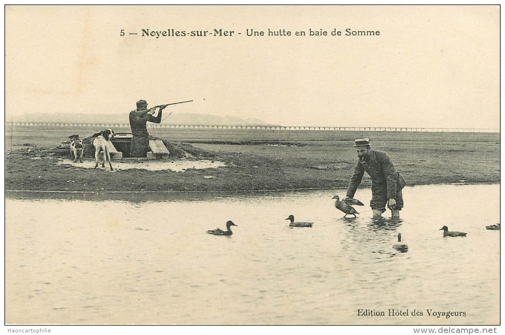 Noyelles Sur Mer : Chasseurs De Canards - Chasse - Noyelles-sur-Mer