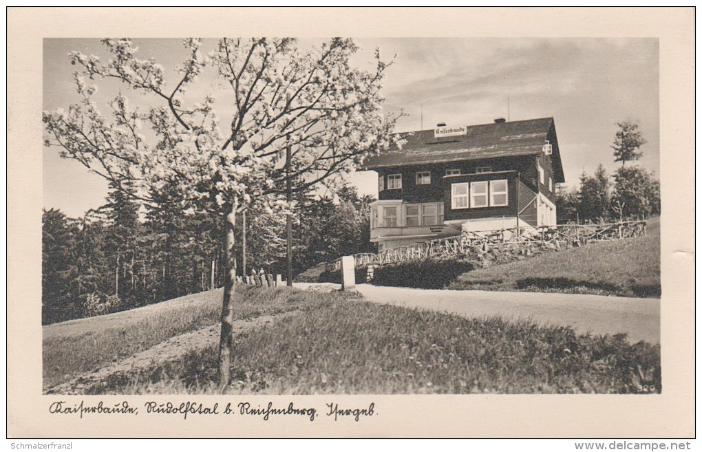 AK Isergebirge Kaiserbaude Baude Rudolfstal Rudolfsthal Rudolfov Bei Reichenberg Liberec Friedrichswald Bedrichov Janov - Sudeten