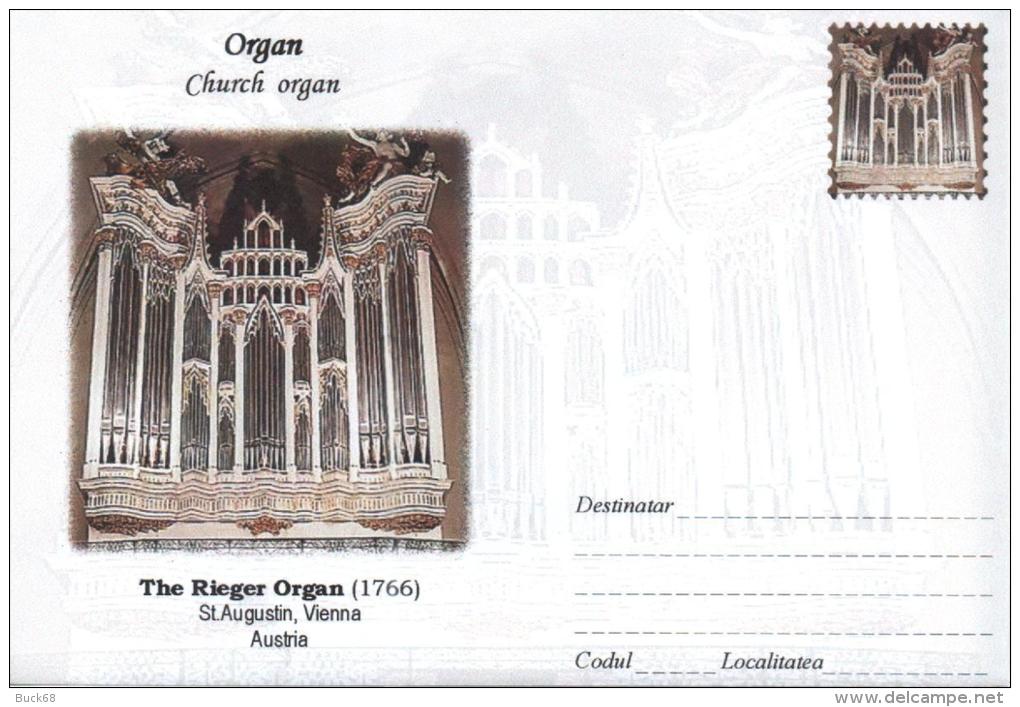 Enveloppe Illustrée ORGUE ORGAN ORGEL ORGANO : Church Organ The Rieger Organ (1766) ST Augustin Vienna Austria Österreic - Music