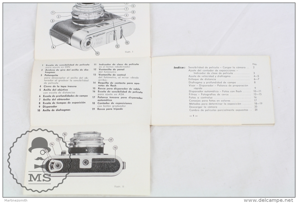 Vito CL CLR - Zeiss Ikon Voigtländer Vintage Camera - User Manual - Spanish Edition - Autres & Non Classés