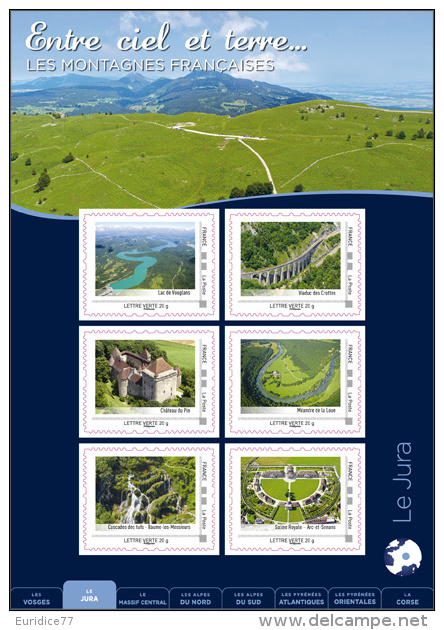 France 2014 - Collector - Entre Ciel Et Terre... Les Montagnes Françaises - Le Jura - Collectors