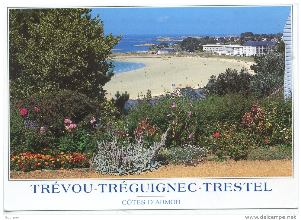 Trévou Tréguignec Trestel Cotes D'armor : La Plage De Trestel Vue Des Jardins De Ker Bugalic - Autres & Non Classés