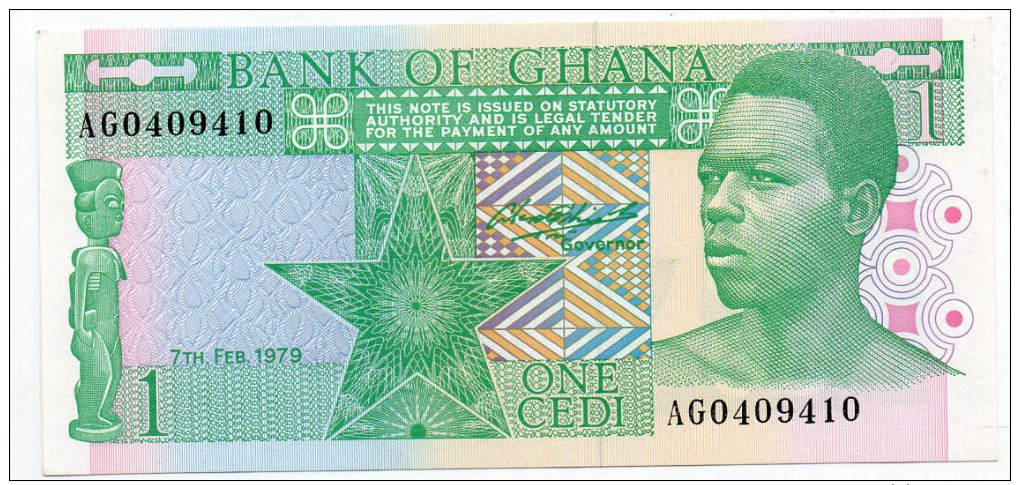 GHANA : 1 Cedi 1979 (unc) - Ghana