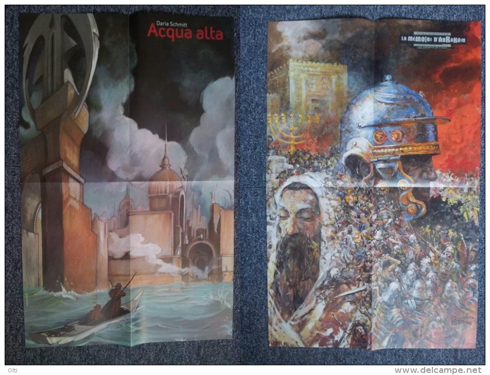 Poster Double Daria SCHMITT (Acqua Alta) Et Marek HALTER  (La Mémoire D'Abraham) - Casterman - Affiches & Offsets