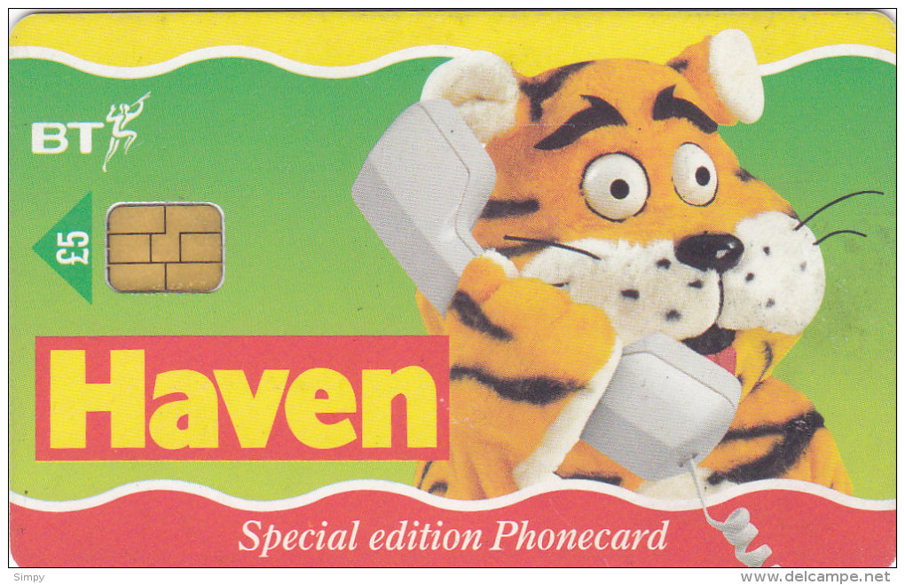 ENGLAND Phonecard With Chip  Haven / Tiger   5£ - Otros – Europa