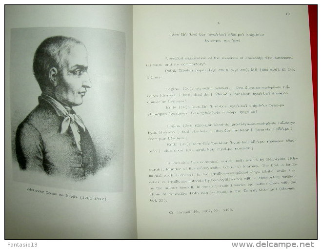 Collection Of Tibetan MSS And Xylographs Of Alexander Csoma De Körös  Jozsef Terjék  1976  Tibet Art Linguistique - Autres & Non Classés