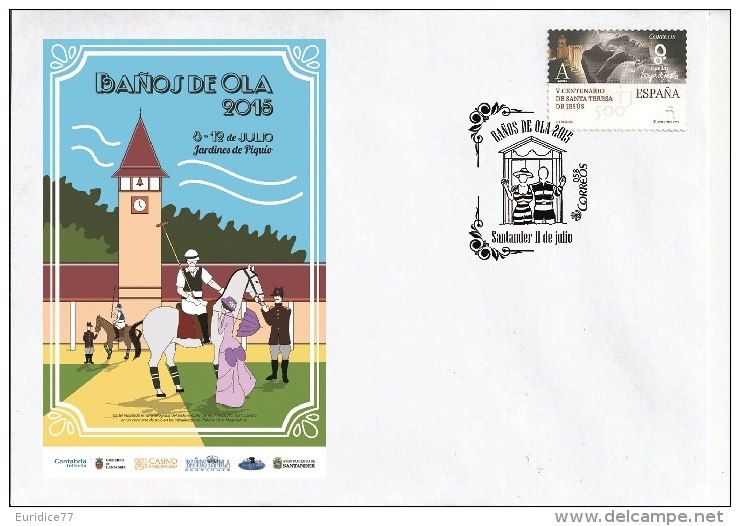 Spain 2015 - Baños De Ola 2015.Santander, 11 Julio - Special Postmark Cancellation - Máquinas Franqueo (EMA)